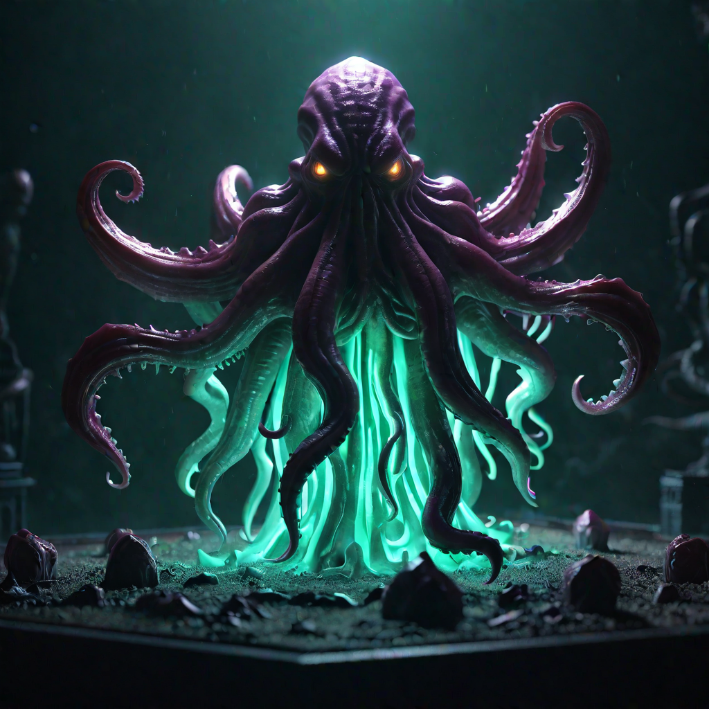 00055-A lovecraftian horror Cthulhu destroying your mind glow.png